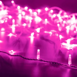 Фото #1 товара Светодиодная гирлянда ARD-STRING-CLASSIC-10000-WHITE-100LED-FLASH PINK (230V, 7W) (Ardecoled, IP65)