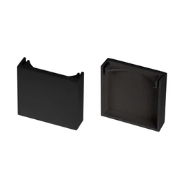 Фото #1 товара Заглушка LINE-3535-BENT-SIDE BLACK глухая (Arlight, Пластик)