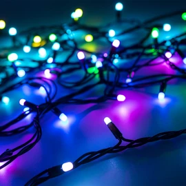 Фото #1 товара Светодиодная гирлянда ARD-STRING-PRO-10000-BLACK-100LED-MILK-LIVE RGB-DMX (24V, 10W) (Ardecoled, IP65)