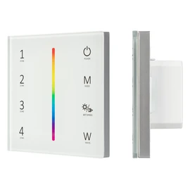 Фото #1 товара Панель Sens SMART-P45-RGBW White (230V, 4 зоны, 2.4G) (Arlight, IP20 Пластик, 5 лет)
