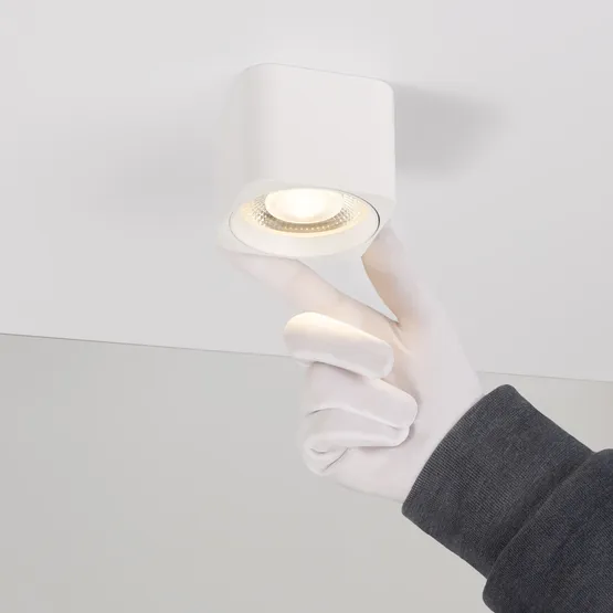 Фото #3 товара Светильник SP-DICE-S78x78-10W Warm3000 (WH, 24 deg, 230V) (Arlight, IP54 Металл, 5 лет)