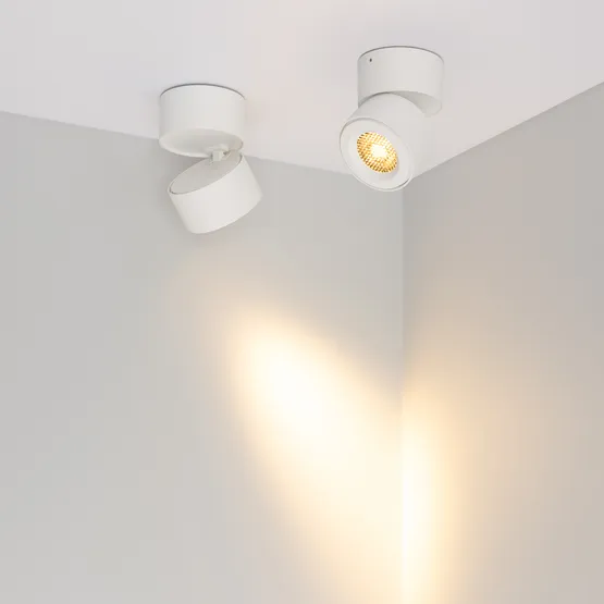 Фото #3 товара Светильник SP-POINT-SURFACE-R85-12W Warm3200-MIX (WH, 15 deg, 230V) (Arlight, IP20 Металл, 5 лет)