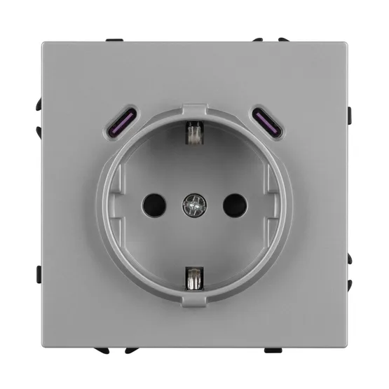 Фото #3 товара Механизм розетки с USB зарядкой SCT-NOBE-MUCC-SFPL-IS (230V, 16A) (Arlight, -)