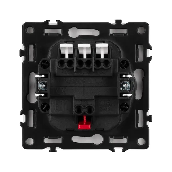 Фото #3 товара Механизм выключателя трехклавишный непроходной SWT-NOBE-MK03-SFPL-GD (230V, 10A) (Arlight, Золотой песок)