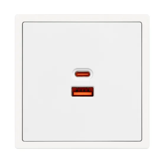 Фото #3 товара Механизм розетки с быстрой USB зарядкой SCT-NOBE-MUAC-SFPL-FC-WH (65W, QC3) (Arlight, Белый кварц)