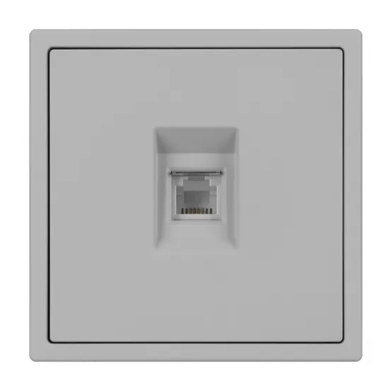 Фото #3 товара Механизм телефонной розетки SCT-NOBE-MTL1-SFPL-IS (RJ-11, 4C) (Arlight, Никель)