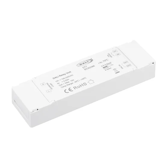 Фото товара INTELLIGENT ARLIGHT Релейный модуль SMART-SWITCH-701-72-D2-SUF (230V, 10A, DALI) (IARL, IP20 Пластик, 5 лет)