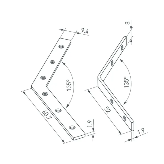 Фото #2 товара Соединитель профиля LINE-6070-135 Set (Arlight, Металл)