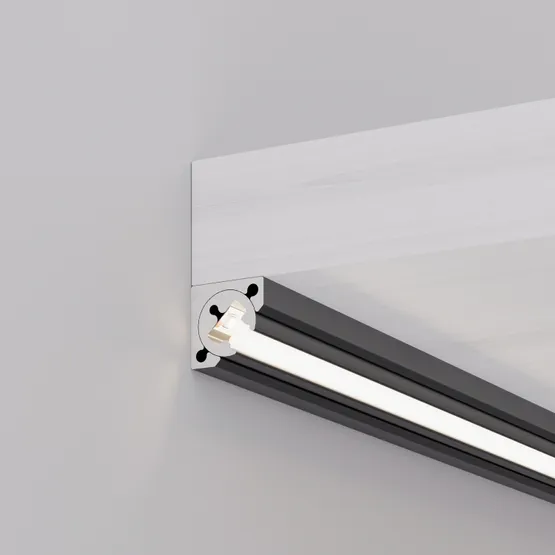 Фото #3 товара Профиль с экраном SL-KANT-H10-ROTATE-2000 IRON GREY (Arlight, Алюминий+пластик)