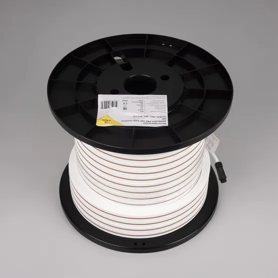 Фото #2 товара Светодиодная лента герметичная MOONLIGHT-PRO-TOP-X320-16x16mm 48V White6000 (10 W/m, IP67, 30m, wire x2) (Arlight, Вывод боковой, 7 лет)