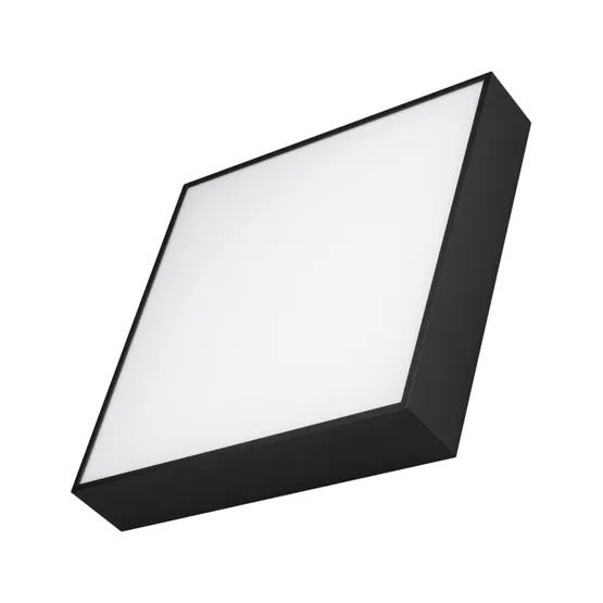 Фото #1 товара Светильник SP-QUADRO-S350x350-30W Warm3000 (BK, 120 deg, 230V) (Arlight, IP40 Металл, 3 года)