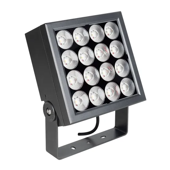 Фото #1 товара Светильник ALT-BLOCK-S220x220-50W Warm3000 (GR, 60 deg, 230V) (Arlight, IP66 Металл, 3 года)