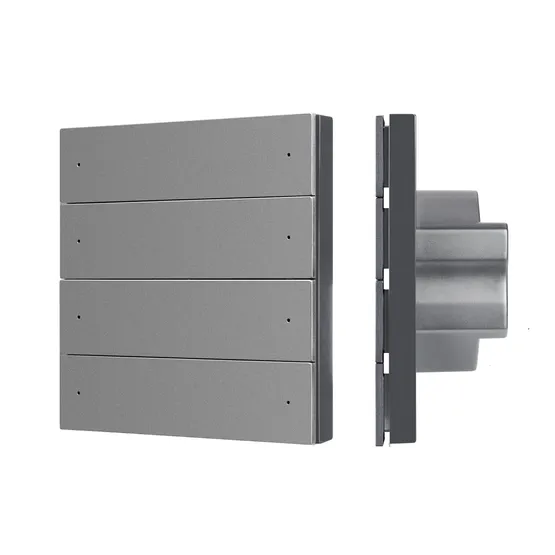 Фото товара INTELLIGENT ARLIGHT Кнопочная панель SMART-ZB-801-22-1G-8SC-MULTI-IN Grey (230V) (IARL, IP20 Пластик, 5 лет)