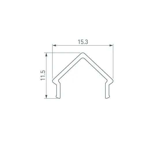 Фото #2 товара Экран ARH-DECORE-S12 Square Clear (Arlight, Пластик)