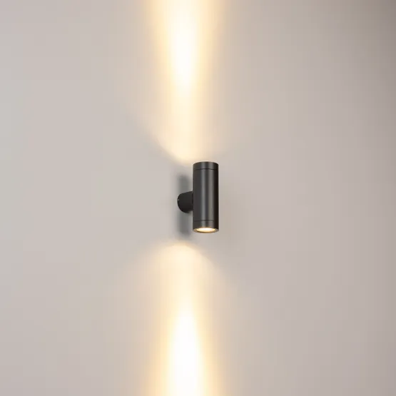 Фото #4 товара Светильник LGD-RAY-WALL-TWIN-R46-2x3W Warm3000 (GR, 24 deg, 230V) (Arlight, IP65 Металл, 3 года)