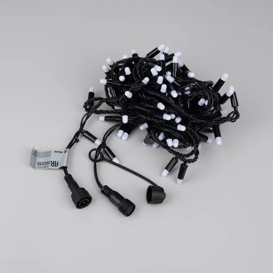 Фото #3 товара Светодиодная гирлянда ARD-STRING-CLASSIC-10000-BLACK-100LED-MILK-FLASH Warm (230V, 7W) (Ardecoled, IP65)