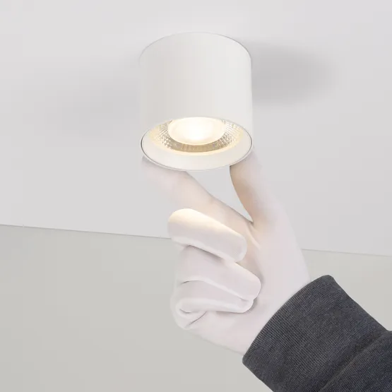 Фото #2 товара Светильник SP-DICE-R77-10W Warm3000 (WH, 24 deg, 230V) (Arlight, IP54 Металл, 5 лет)