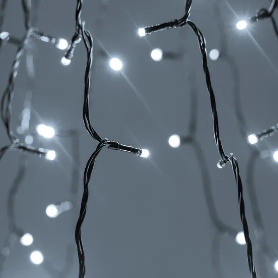 Фото #2 товара Светодиодная гирлянда Лучи Смарт ARD-GALA-CLASSIC-2000-BLACK-200LED White (230V, 4.7W, Tuya Wi-Fi) (Ardecoled, IP65)
