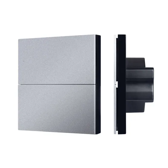 Фото товара INTELLIGENT ARLIGHT Кнопочная панель SMART-ZB-801-22-1G-4SC-MULTI-IN Silver (230V) (IARL, IP20 Пластик, 5 лет)