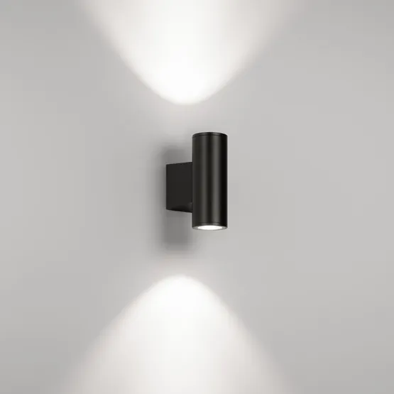 Фото #2 товара Светильник настенный LGD-WALDER-R68-2x7W Day4000-MIX (Черный, 40 deg, 230V) (Arlight, IP65 Металл, 5 лет)