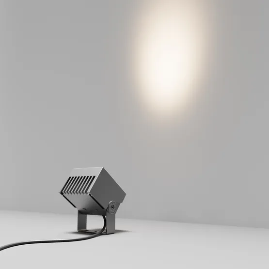 Фото #2 товара Светильник ALT-BLOCK-S130x130-15W Warm3000 (GR, 15 deg, 230V) (Arlight, IP66 Металл, 3 года)