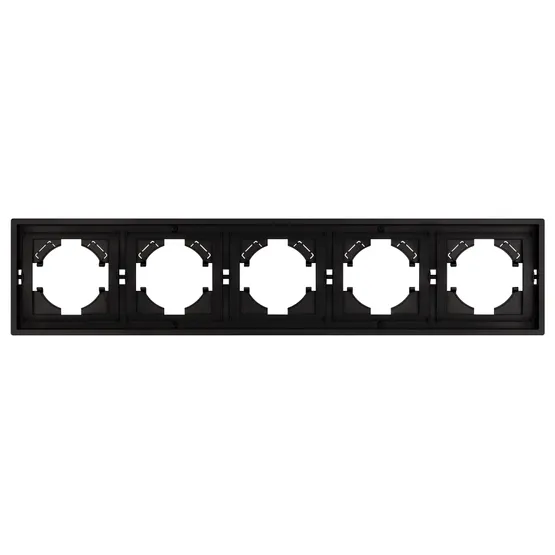 Фото #2 товара Рамка пластиковая FRM-TENDO-PL-5-BK (Arlight, -)