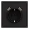 Минифото #4 товара Механизм розетки с USB зарядкой SCT-NOBE-MUAA-SFPL-BK (230V, 16A) (Arlight, Черный оникс)