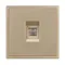 Минифото #4 товара Механизм компьютерной розетки SCT-NOBE-MPC1-SFPL-GD (RJ-45, CAT6) (Arlight, Золотой песок)